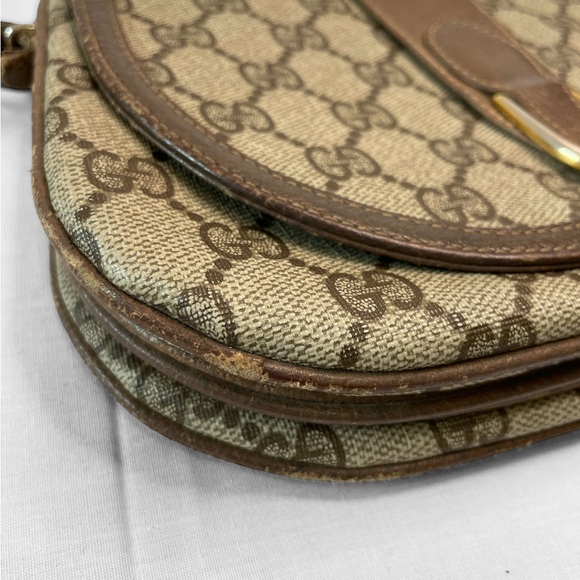 Gucci Vintage Brown GG Shoulder Bag - Picture 14 of 16